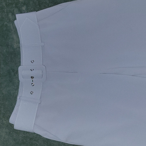 NWOT Gianni Bini, size 0, Light Blue, Cropped, Wide Leg, High Ride Gaucho - Picture 4 of 8